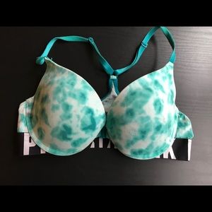 PINK tie-dye bra